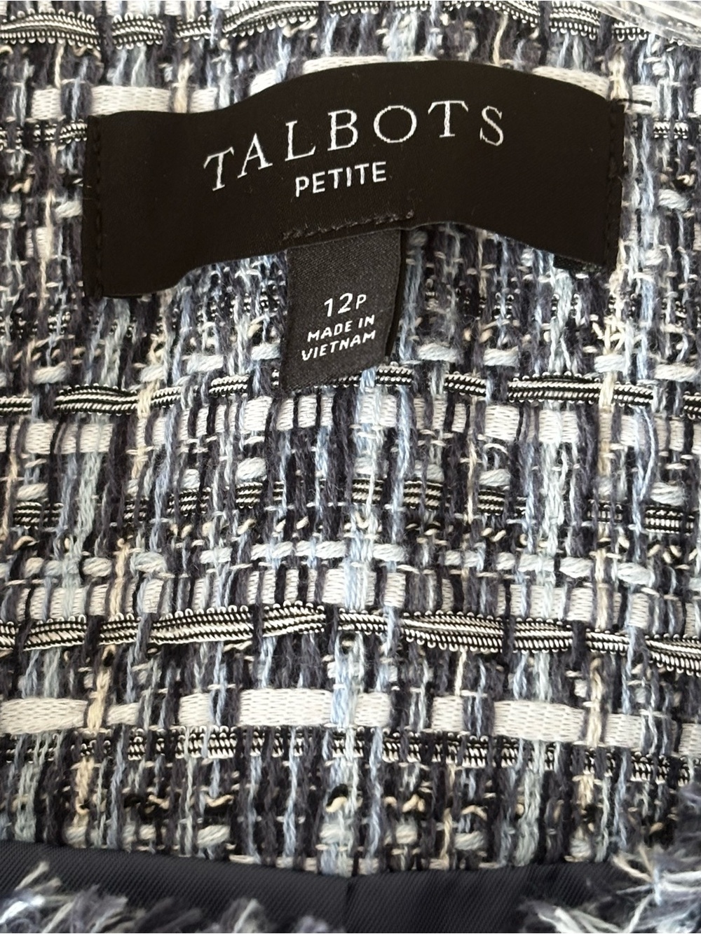 Talbots Americana Tweed Jacket Size 12P Petite - Picture 4 of 5